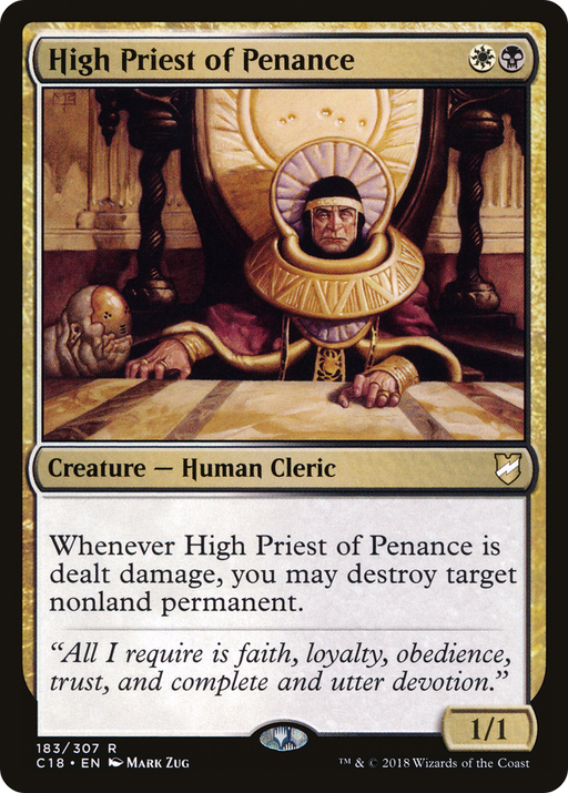 High Priest of Penance (C18-183) [Commander 2018] MTG Single Wizards of the Coast