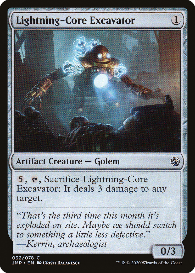 Lightning-Core Excavator (JMP-032) [Jumpstart] MTG Single Wizards of the Coast