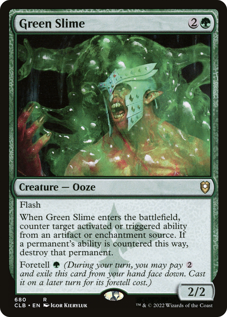 Green Slime (CLB-680) [Commander Legends: Battle for Baldur's Gate] MTG Single Wizards of the Coast