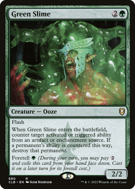 Green Slime (CLB-680) [Commander Legends: Battle for Baldur's Gate] MTG Single Wizards of the Coast