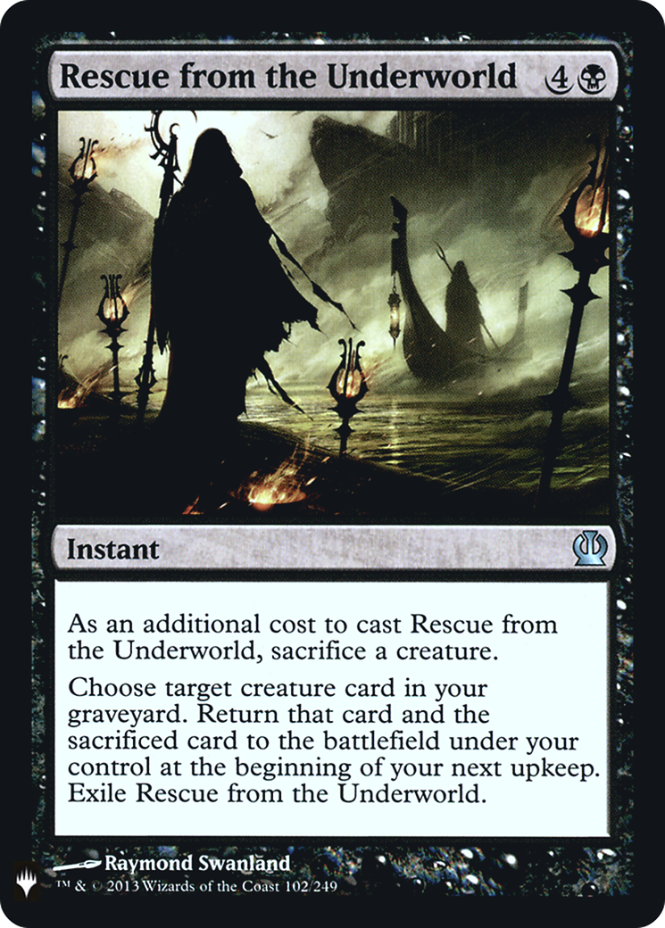 Rescue from the Underworld (LIST-THS-102) [Mystery Booster] The List Foil MTG Single Wizards of the Coast