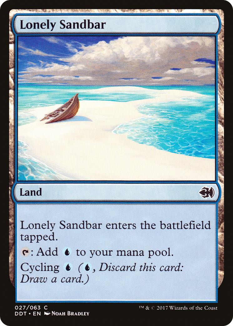 Lonely Sandbar (DDT-027) [Misc] Duel Decks: Merfolk vs. Goblins MTG Single Wizards of the Coast