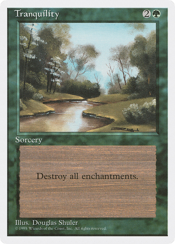 Tranquility (4ED-277) [Fourth Edition] MTG Single Magic: The Gathering