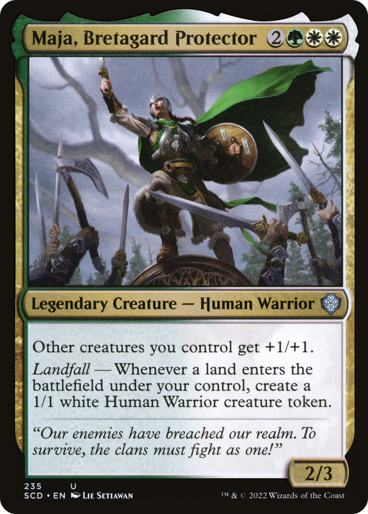 Maja, Bretagard Protector (SCD-235) [Starter Commander Decks] MTG Single Wizards of the Coast