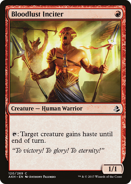Bloodlust Inciter (AKH-120) [Amonkhet] MTG Single Wizards of the Coast