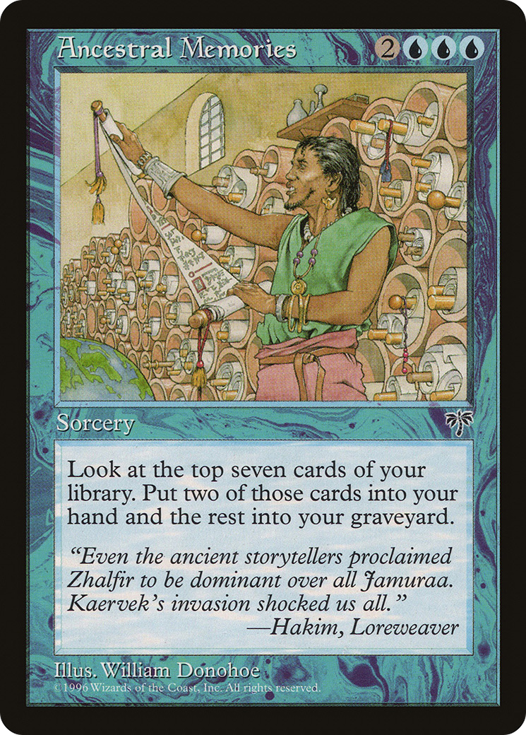 Ancestral Memories (MIR-) [Mirage] MTG Single Wizards of the Coast