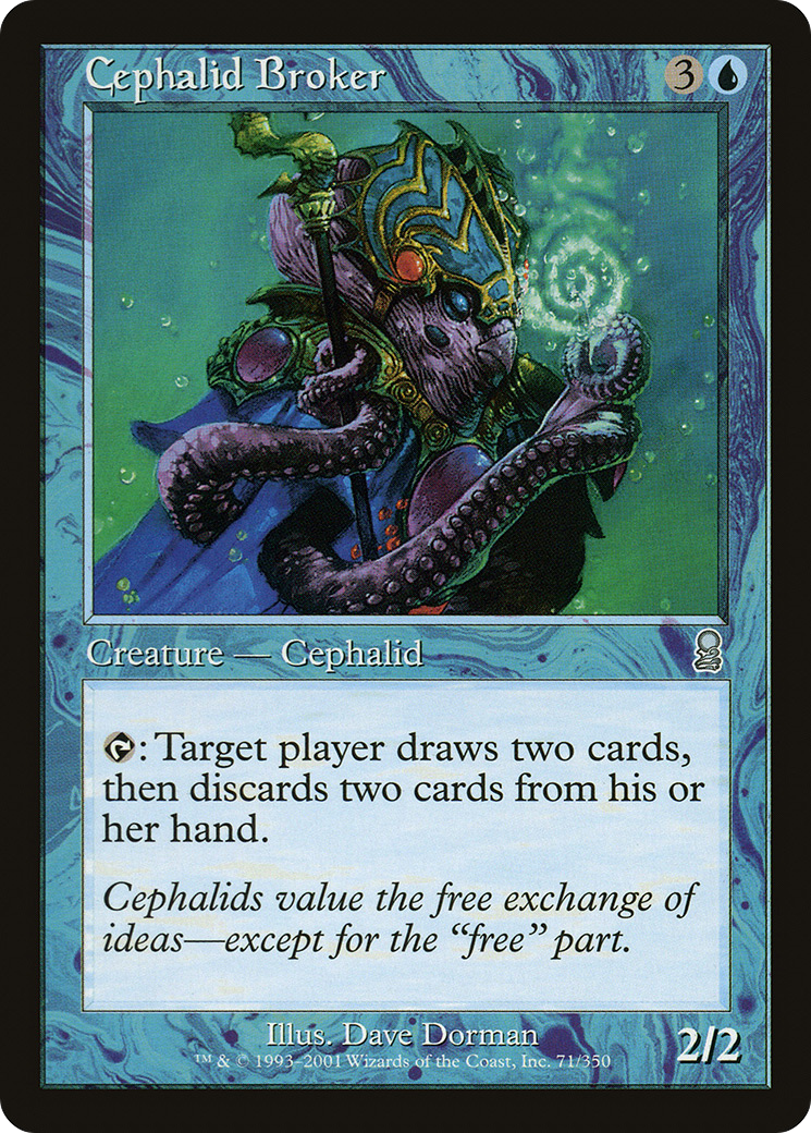 Cephalid Broker (ODY-071) [Odyssey] Foil MTG Single Wizards of the Coast