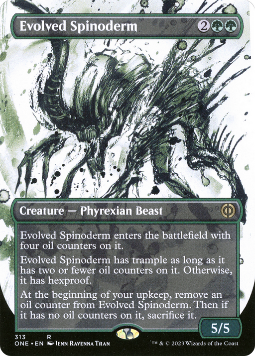 Evolved Spinoderm (ONE-313) [Phyrexia: All Will Be One] (Showcase) (Borderless) Foil MTG Single Wizards of the Coast