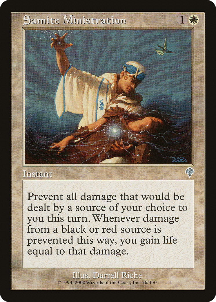 Samite Ministration (INV-036) [Invasion] Foil MTG Single Wizards of the Coast