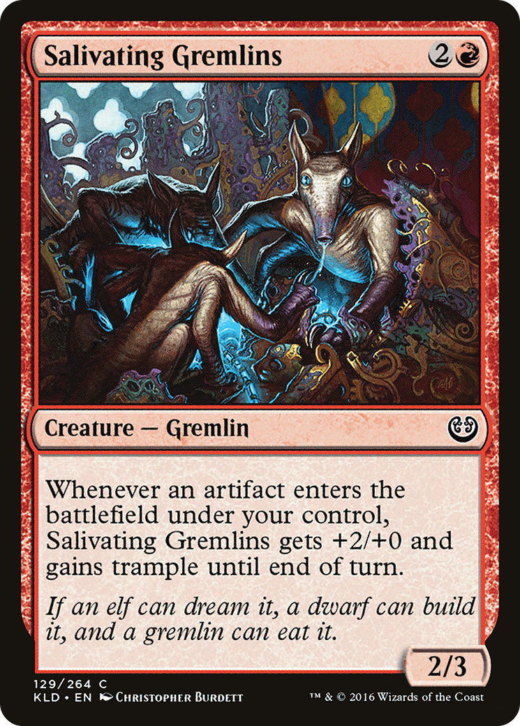 Salivating Gremlins (KLD-129) [Kaladesh] Foil MTG Single Wizards of the Coast