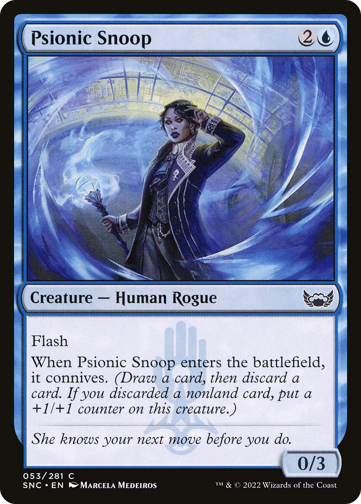 Psionic Snoop (SNC-053) [Streets of New Capenna] Foil MTG Single Wizards of the Coast
