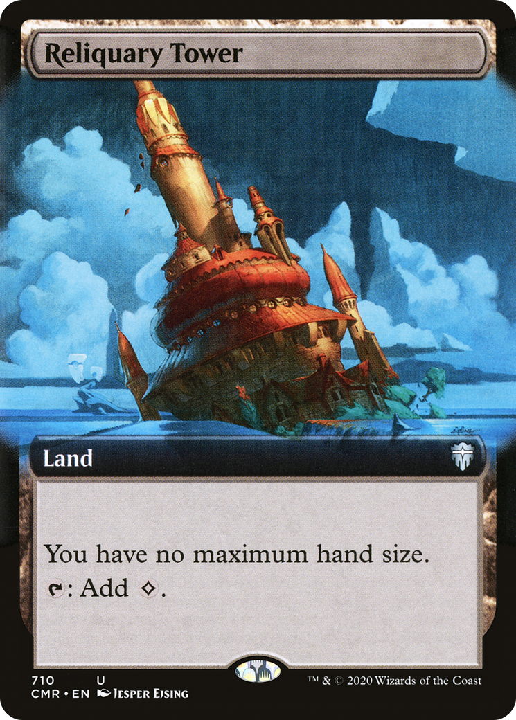 Reliquary Tower (CMR-710) [Commander Legends] (Extended Art) Foil MTG Single Wizards of the Coast