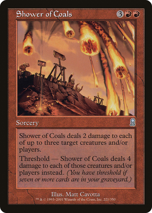 Shower of Coals (ODY-221) [Odyssey] MTG Single Wizards of the Coast