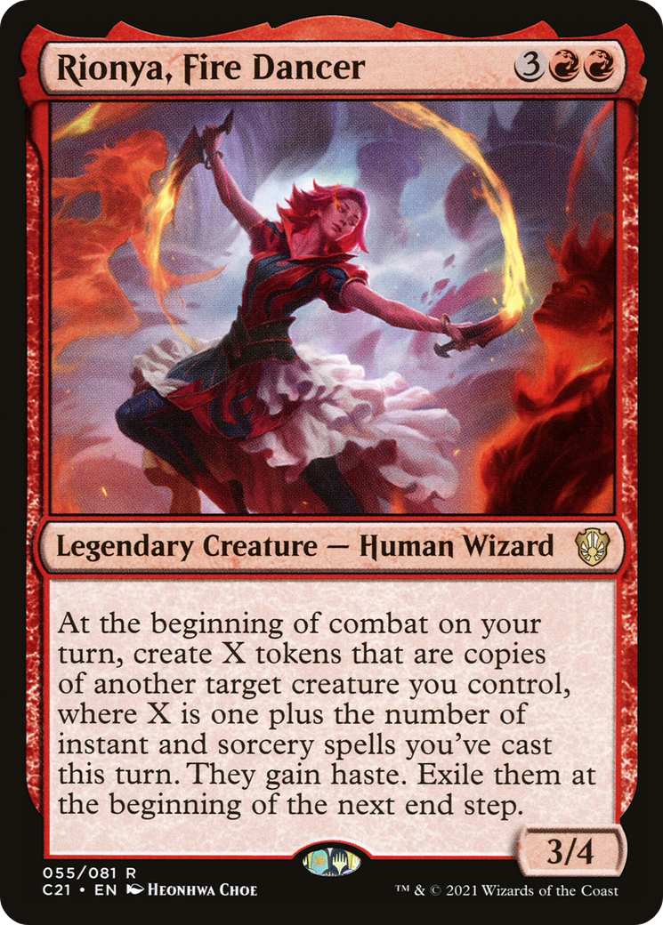 Rionya, Fire Dancer (C21-055) [Commander 2021] MTG Single Wizards of the Coast