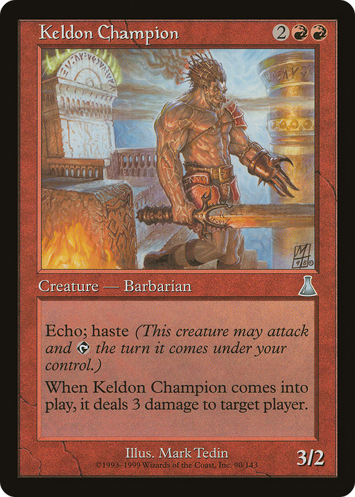 Keldon Champion (UDS-090) [Urza's Destiny] MTG Single Wizards of the Coast