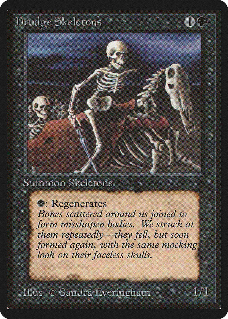 Drudge Skeletons (LEB-) [Oldschool] Limited Edition Beta MTG Single Wizards of the Coast