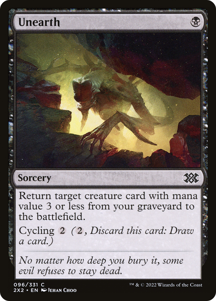 Unearth (2X2-096) [Double Masters 2022] MTG Single Wizards of the Coast