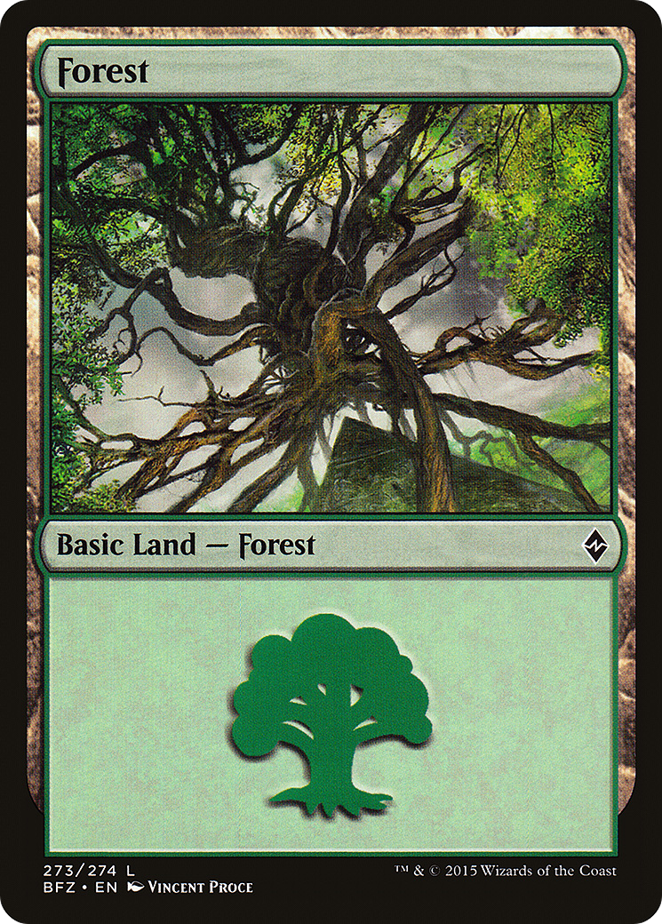 Forest (273) (BFZ-273) [Battle for Zendikar] MTG Single Wizards of the Coast