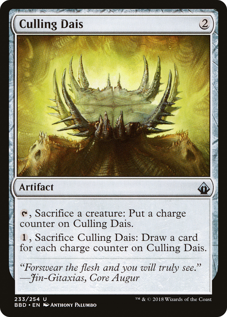 Culling Dais (BBD-233) [Battlebond] Foil MTG Single Wizards of the Coast
