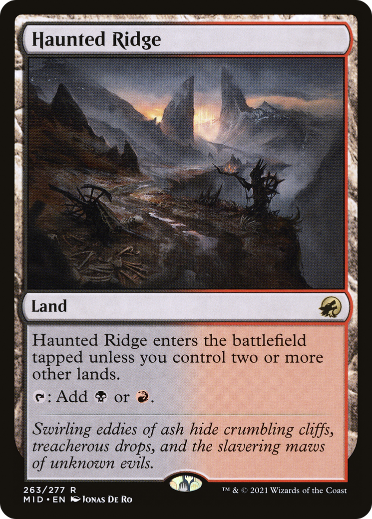 Haunted Ridge (MID-263) [Innistrad: Midnight Hunt] MTG Single Wizards of the Coast