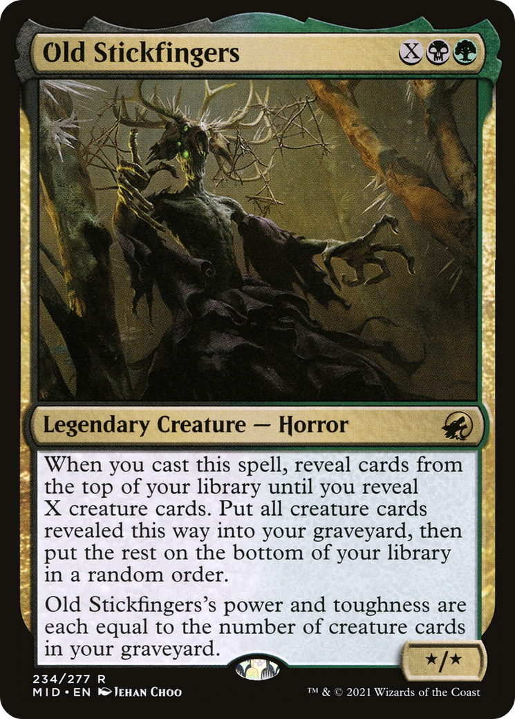 Old Stickfingers (MID-234) [Innistrad: Midnight Hunt] MTG Single Wizards of the Coast