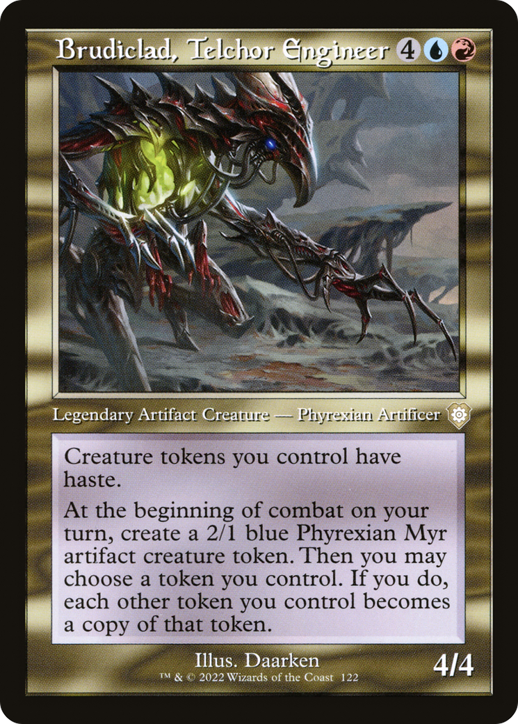 Brudiclad, Telchor Engineer (BRC-122) [The Brothers' War Commander] MTG Single Wizards of the Coast