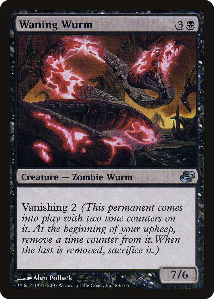 Waning Wurm (PLC-083) [Planar Chaos] Foil MTG Single Planar Chaos