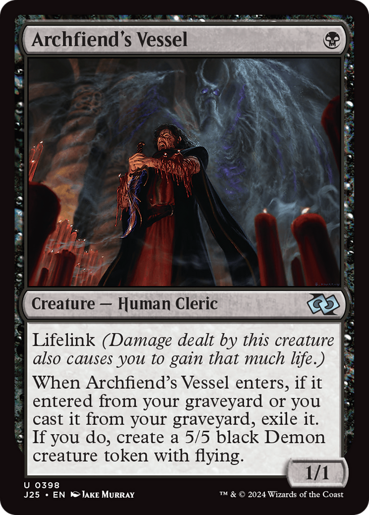 Archfiend's Vessel (J25-398) [Foundations Jumpstart] MTG Single Wizards of the Coast