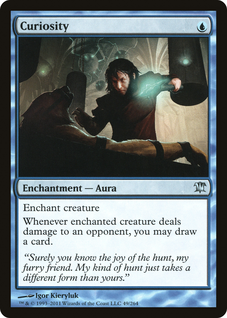 Curiosity (ISD-049) [Innistrad] Foil MTG Single Wizards of the Coast