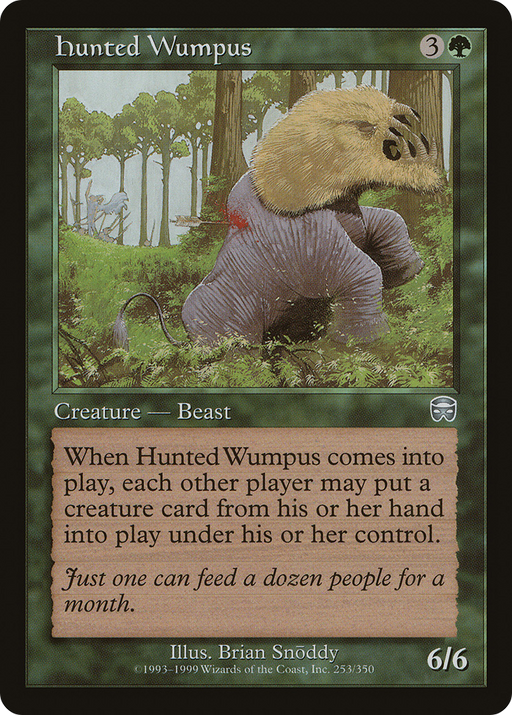 Hunted Wumpus (MMQ-253) [Mercadian Masques] Foil MTG Single Wizards of the Coast