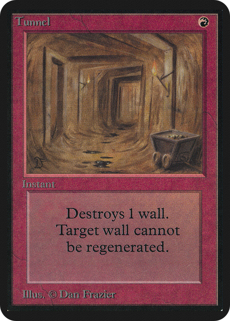 Tunnel (LEA-178) [Oldschool] Limited Edition Alpha MTG Single Wizards of the Coast