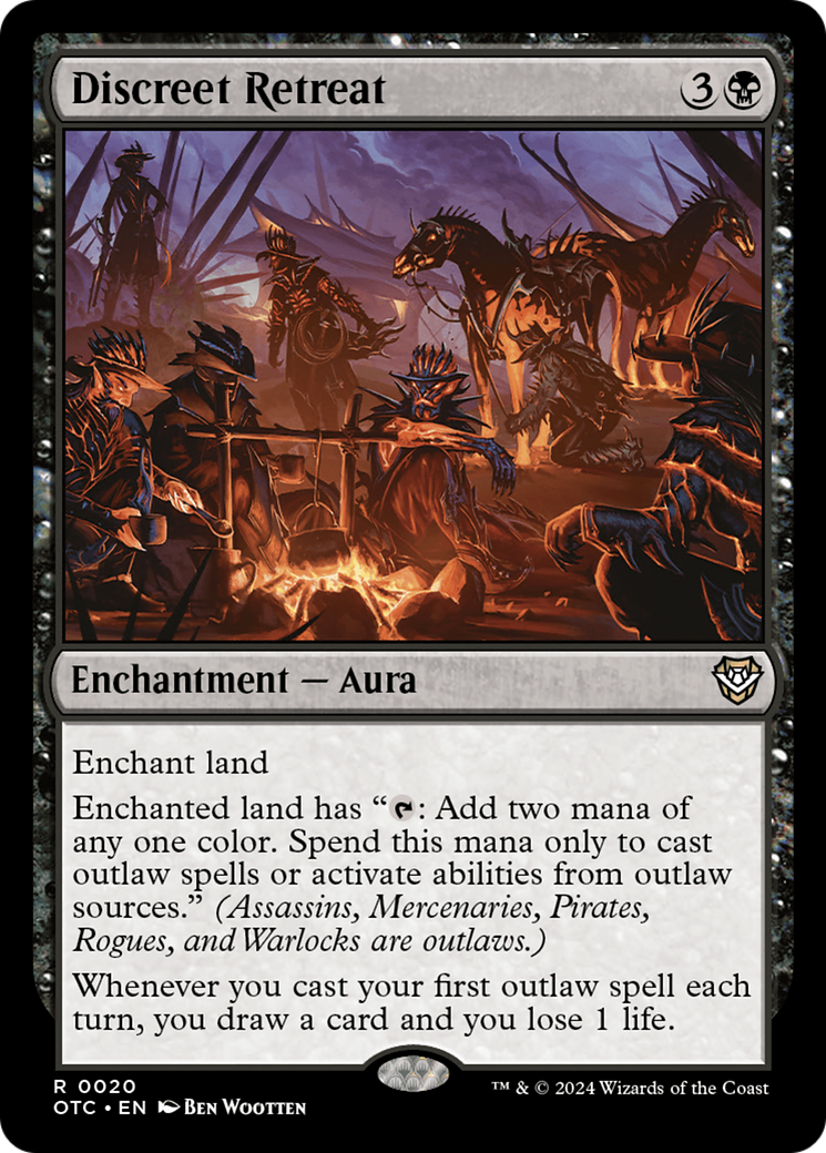 Discreet Retreat (OTC-020) [Outlaws of Thunder Junction Commander] MTG Single Wizards of the Coast