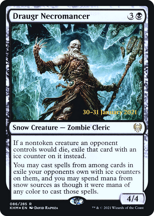 Draugr Necromancer (PRE-086) [Kaldheim Promos] Foil MTG Single Wizards of the Coast