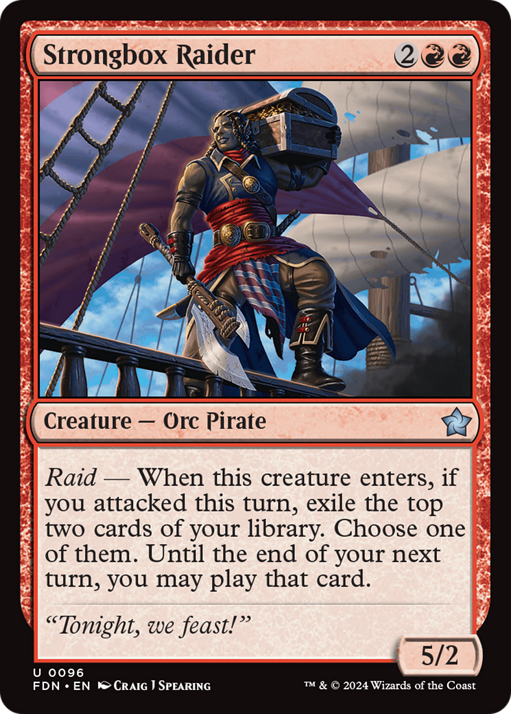Strongbox Raider (FDN-096) [Foundations] Foil MTG Single Wizards of the Coast