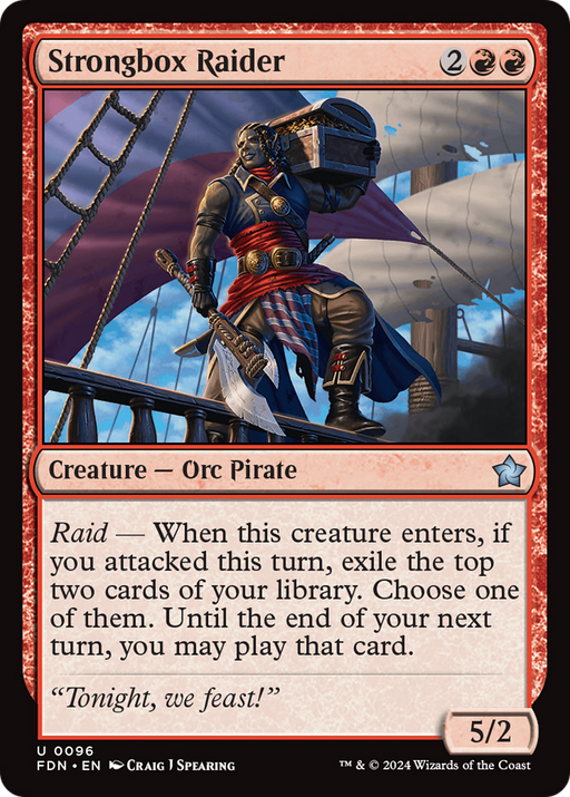 Strongbox Raider (FDN-096) [Foundations] Foil MTG Single Wizards of the Coast