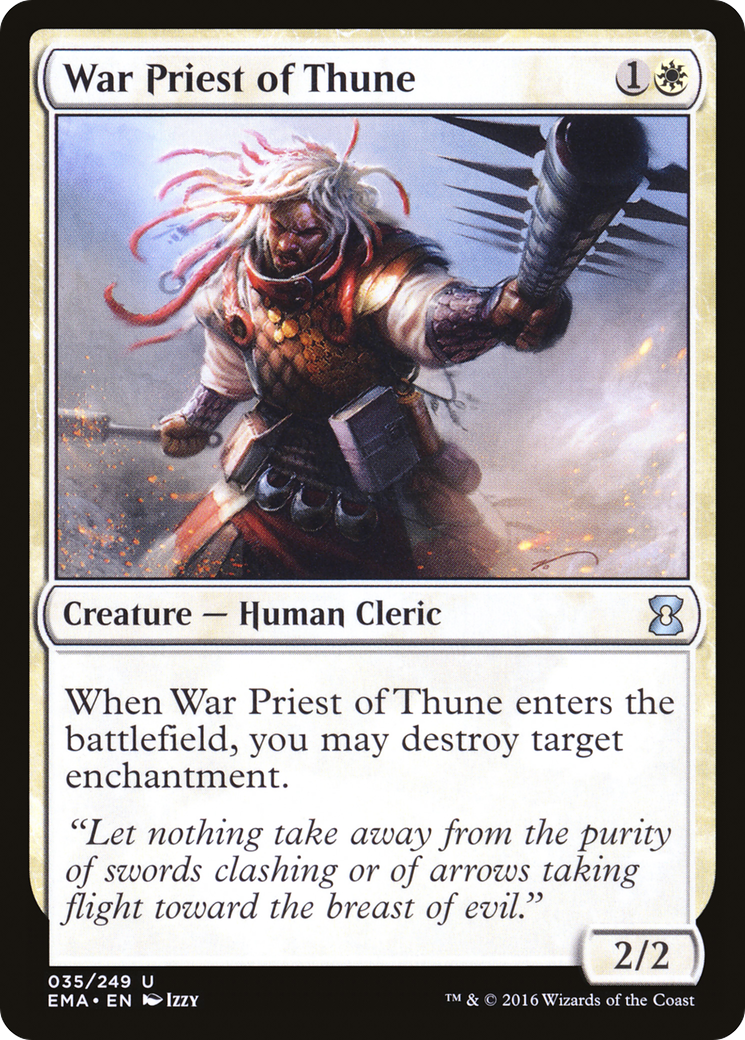 War Priest of Thune (EMA-035) [Eternal Masters] Foil MTG Single Wizards of the Coast