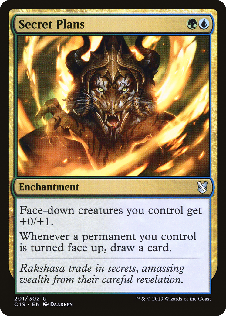 Secret Plans (C19-201) [Commander 2019] MTG Single Wizards of the Coast