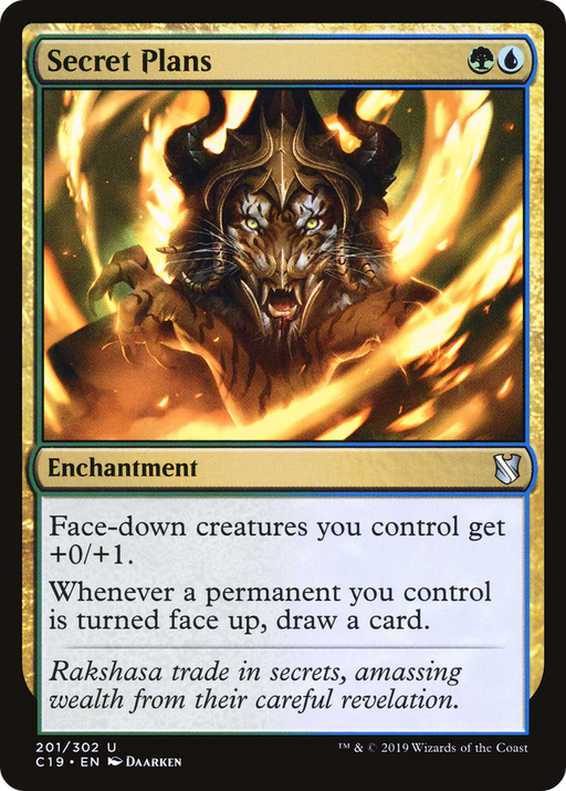 Secret Plans (C19-201) [Commander 2019] MTG Single Wizards of the Coast