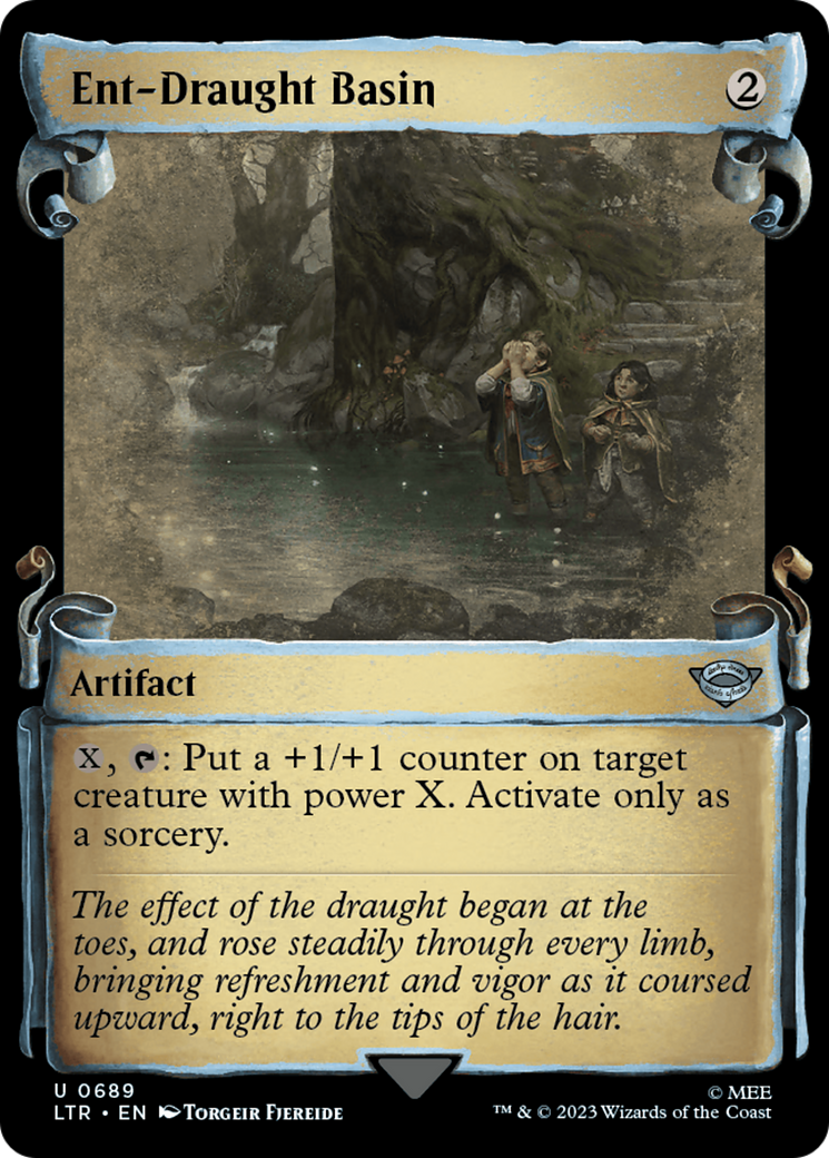 Ent-Draught Basin (Showcase Scrolls) (LTR-689) [The Lord of the Rings: Tales of Middle-earth] (Showcase) Foil MTG Single Wizards of the Coast