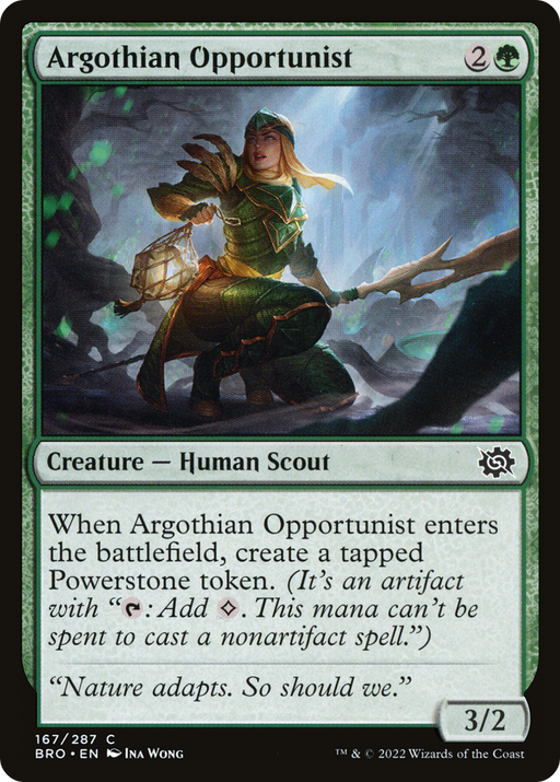 Argothian Opportunist (BRO-167) [The Brothers' War] MTG Single Wizards of the Coast