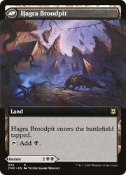 Hagra Mauling // Hagra Broodpit (ZNR-339) [Zendikar Rising] (Extended Art) Foil MTG Single Wizards of the Coast