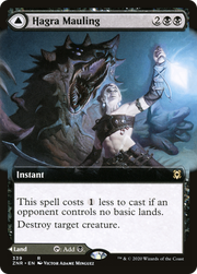 Hagra Mauling // Hagra Broodpit (ZNR-339) [Zendikar Rising] (Extended Art) Foil MTG Single Wizards of the Coast