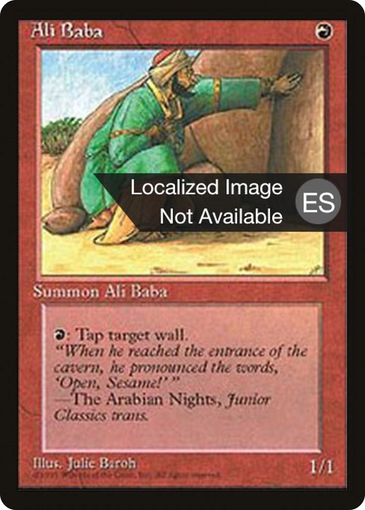 Ali Baba (4BB-) [Fourth Edition Foreign Black Border] MTG Single Wizards of the Coast