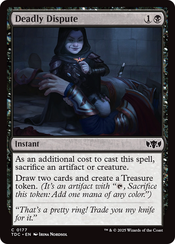 Deadly Dispute (TDC-177) [Commander: Tarkir: Dragonstorm] MTG Single Wizards of the Coast
