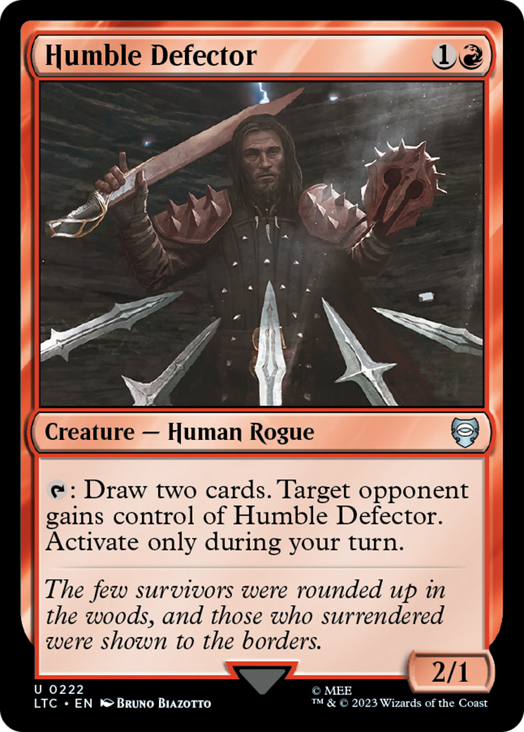 Humble Defector (LTC-222) [Tales of Middle-earth Commander] MTG Single Wizards of the Coast