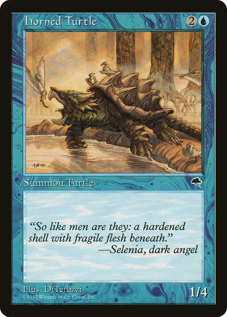 Horned Turtle (TMP-067) [Tempest] MTG Single Wizards of the Coast