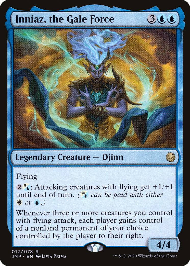 Inniaz, the Gale Force (JMP-012) [Jumpstart] MTG Single Wizards of the Coast