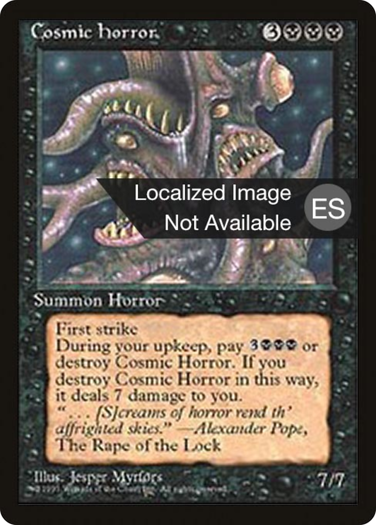 Cosmic Horror (4BB-) [Fourth Edition Foreign Black Border] MTG Single Wizards of the Coast