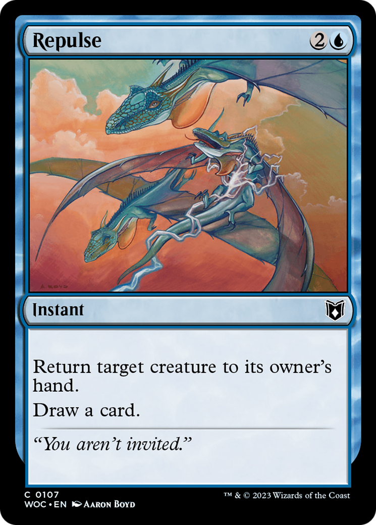 Repulse (WOC-107) [Wilds of Eldraine Commander] MTG Single Wizards of the Coast