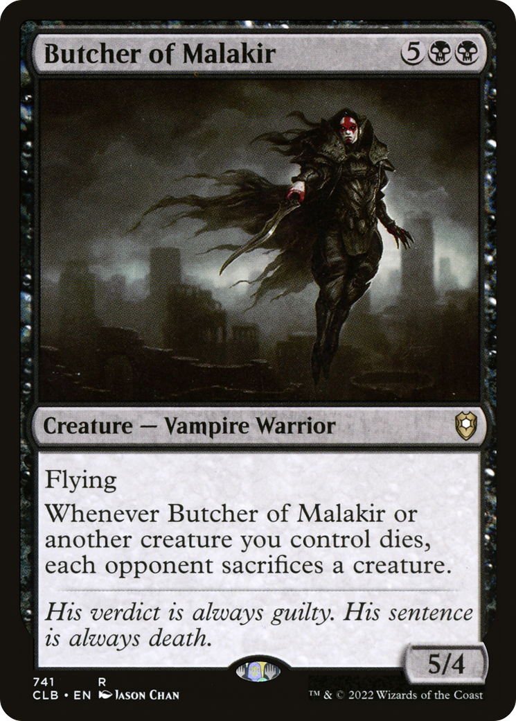 Butcher of Malakir (CLB-741) [Commander Legends: Battle for Baldur's Gate] MTG Single Wizards of the Coast